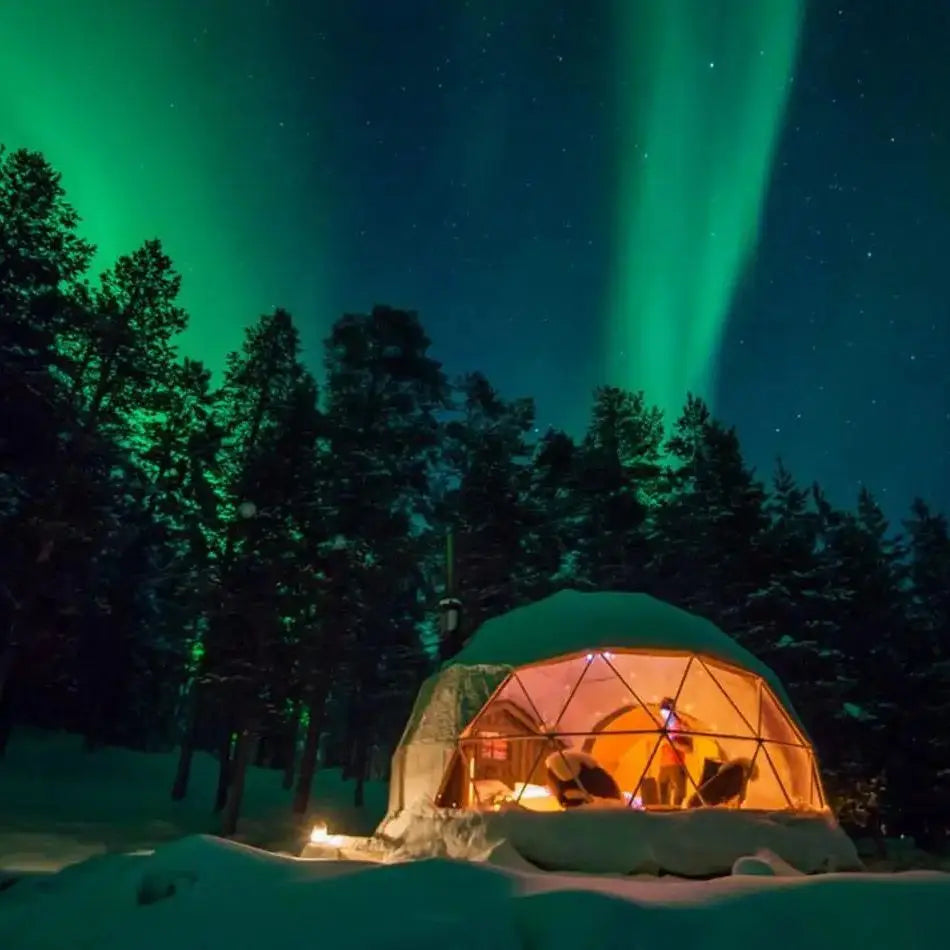 Geodesic Dome Manor – Luxury Glamping Dome for Greenhouse, Holiday Resort & Outdoor Retreats