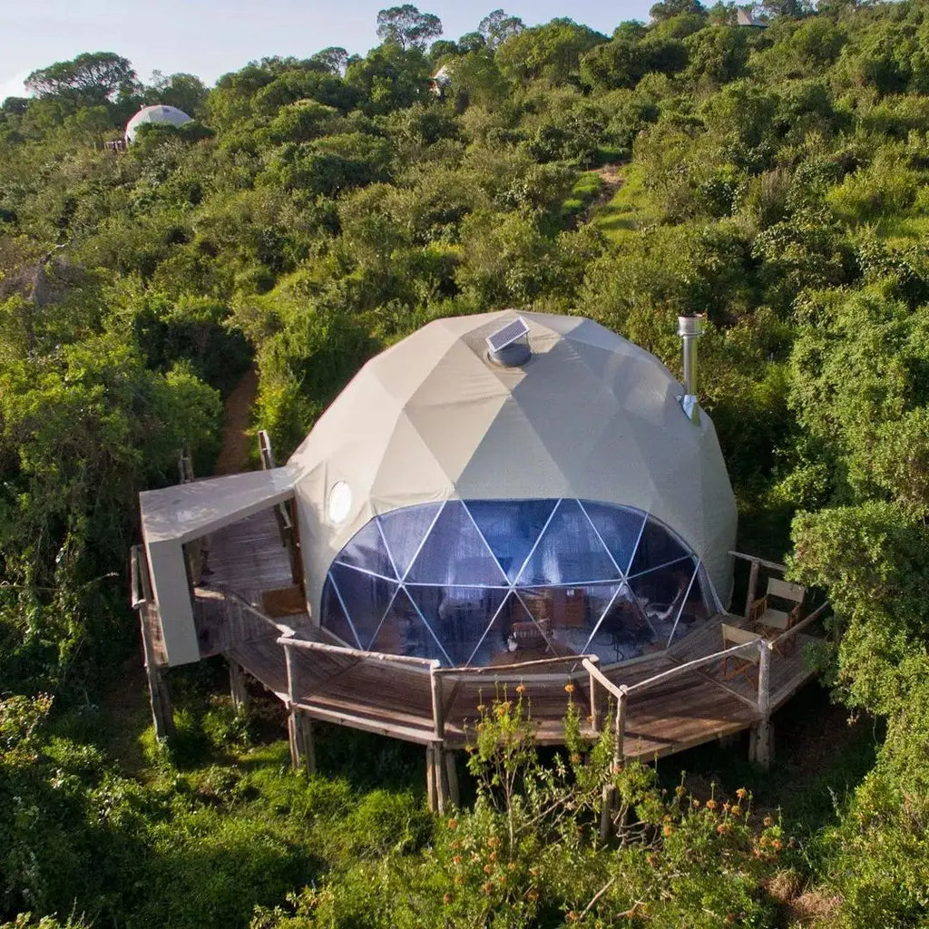 Geodesic Dome Manor – Luxury Glamping Dome for Greenhouse, Holiday Resort & Outdoor Retreats