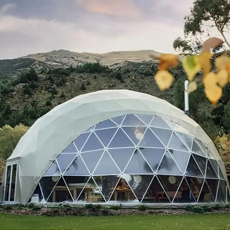 Geodesic Dome Manor – Luxury Glamping Dome for Greenhouse, Holiday Resort & Outdoor Retreats