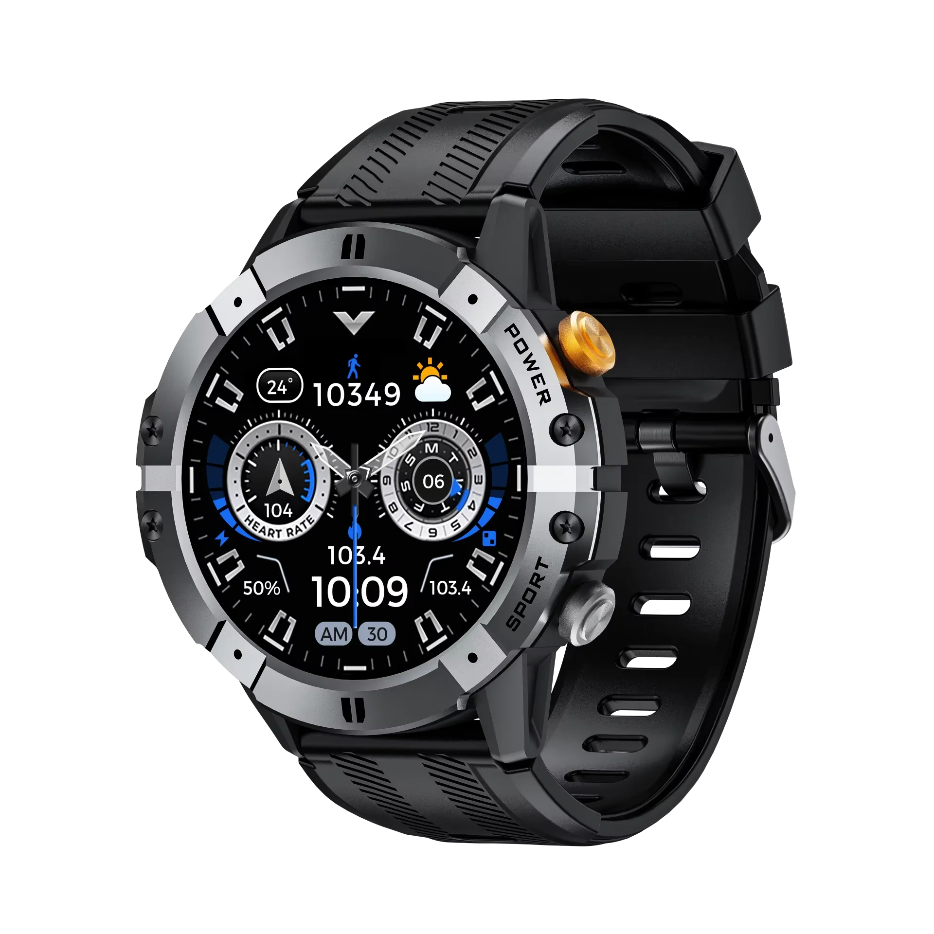 C29 Sports Smart Watch | 1.52" Display, BT Calling, Heart Rate, 1ATM Waterproof