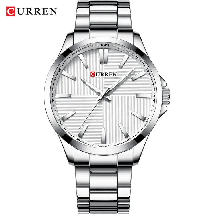 Curren Men's Military Quartz Watch | 45mm, Water Resistant, Stainless Steel