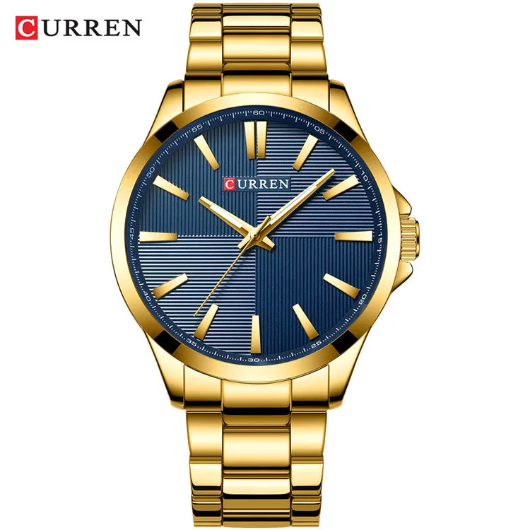 Curren Men's Military Quartz Watch | 45mm, Water Resistant, Stainless Steel