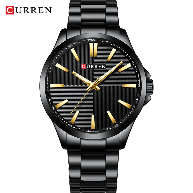 Curren Men's Military Quartz Watch | 45mm, Water Resistant, Stainless Steel
