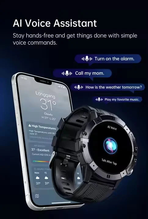 C29 Sports Smart Watch | 1.52" Display, BT Calling, Heart Rate, 1ATM Waterproof