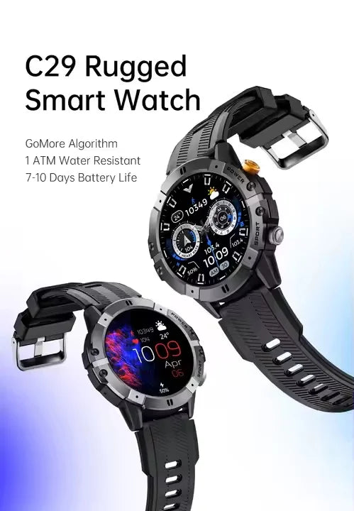 C29 Sports Smart Watch | 1.52" Display, BT Calling, Heart Rate, 1ATM Waterproof