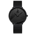 DIJANES Men's Minimalist Quartz Watch | Stainless Steel Mesh Belt, 40mm