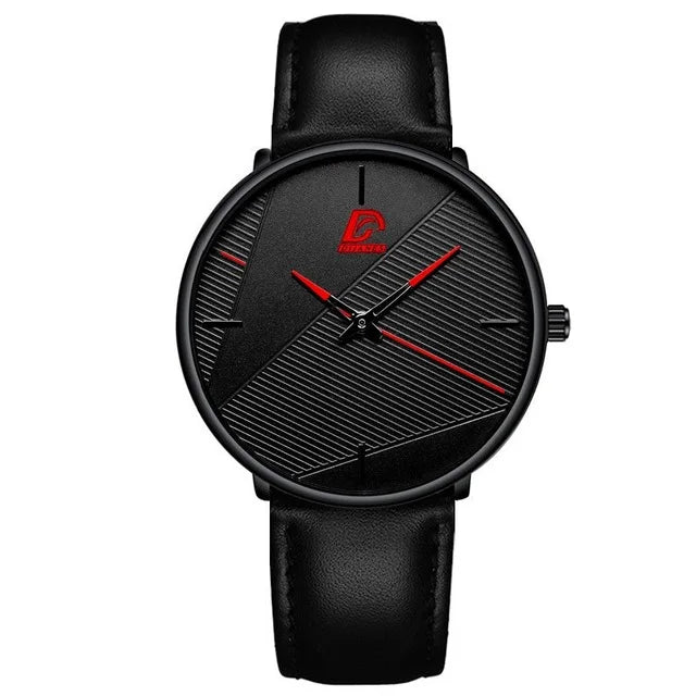 DIJANES Men's Minimalist Quartz Watch | Stainless Steel Mesh Belt, 40mm