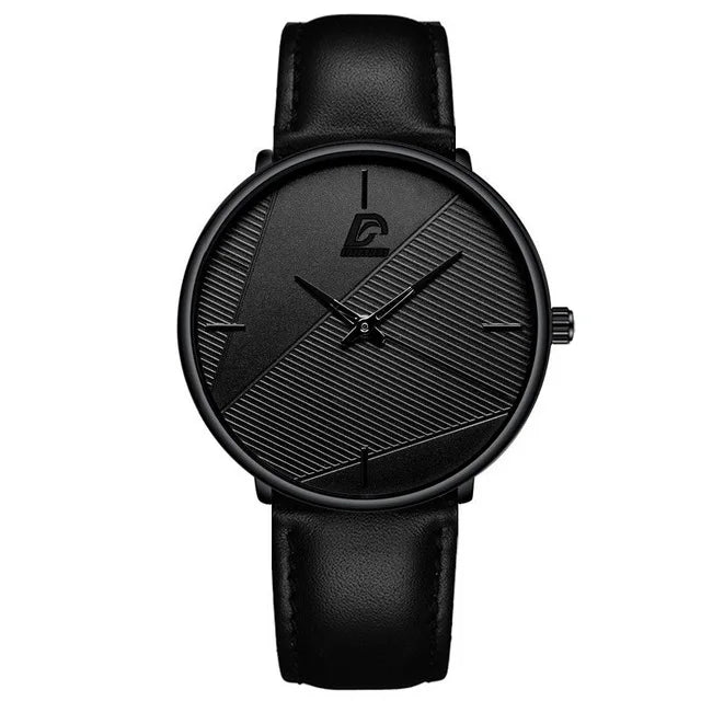 DIJANES Men's Minimalist Quartz Watch | Stainless Steel Mesh Belt, 40mm