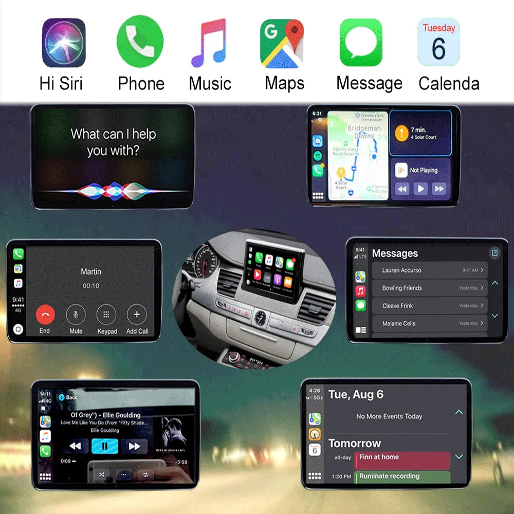 Dckloer 7" Wireless CarPlay Screen for Porsche Cayenne PCM 4.0 2017-2018
