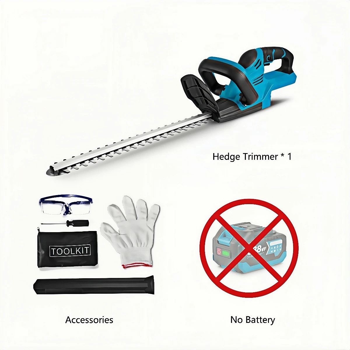 2000W Brushed Electric Hedge Trimmer 15000 RPM Lawn Mower Garden Landscaping Hedge Pruner Trimmer Tool For Makita 18V Battery