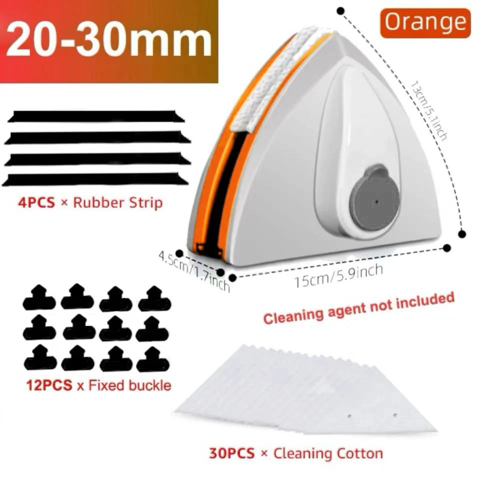 Magnetic Window Cleaner Brush – Double-Side Auto Water Discharge Glass Wiper