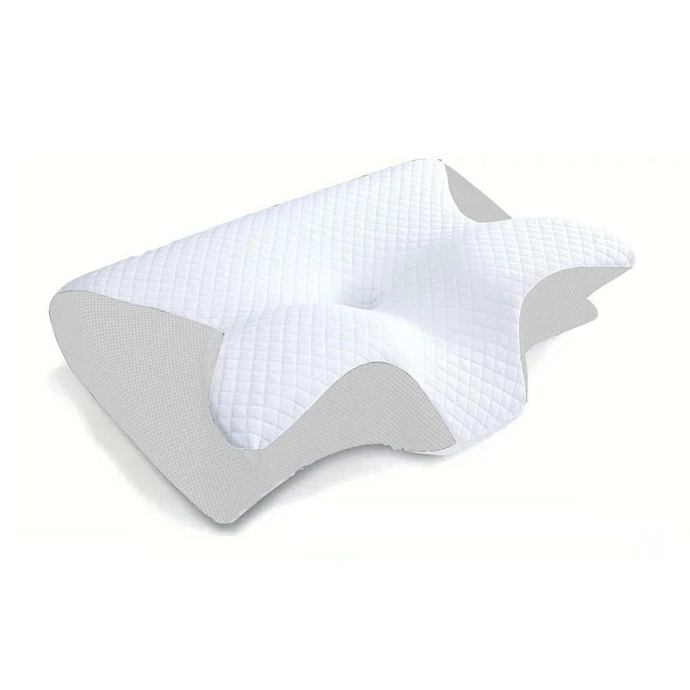 Memory Foam Cervical Pillow – 2-in-1 Ergonomic Contour Orthopedic Neck Support