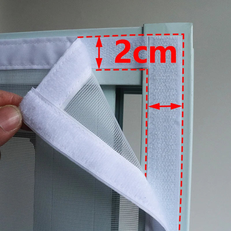DTGJ Magnetic Door Screen White Mosquito Net Customized Size Summer Insect Automatic Closing Suitable for Large Sliding Glass