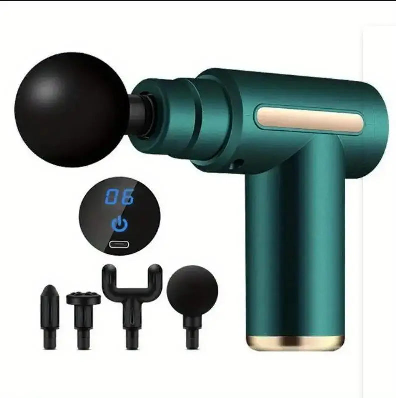 Mini Muscle Massage Gun – Portable Deep Percussion Body Massager for Back & Neck