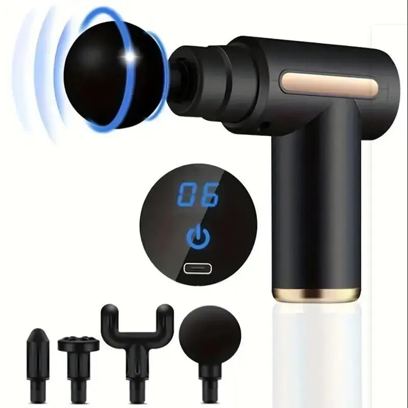 Mini Muscle Massage Gun – Portable Deep Percussion Body Massager for Back & Neck