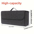 Anti-Slip Car Boot Organizer – Soft Felt Compartment Storage Box for Car Trunk