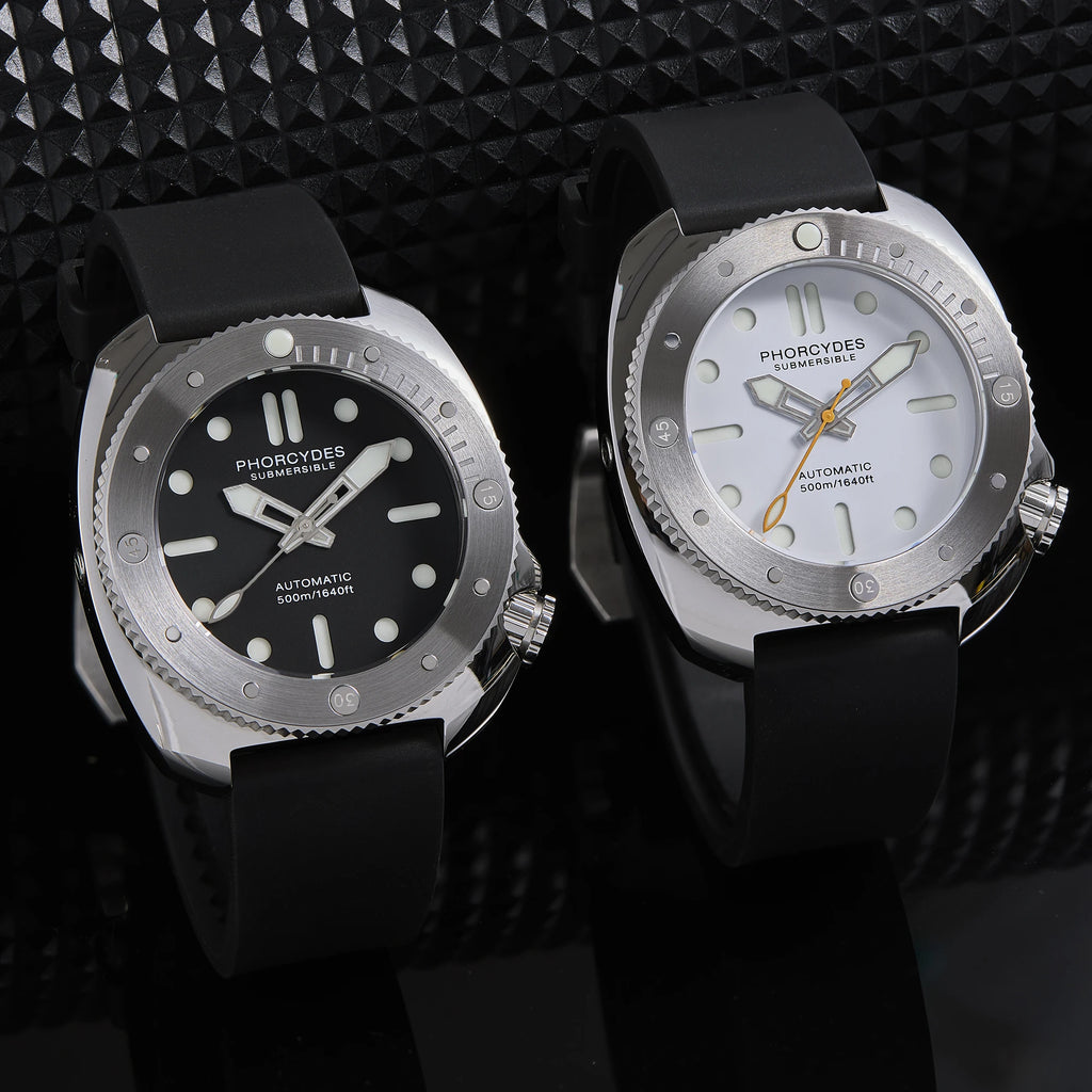 PHORCYDES PH-1 mechanical 500M diver watches NH35A automatic stainless steel case luminous