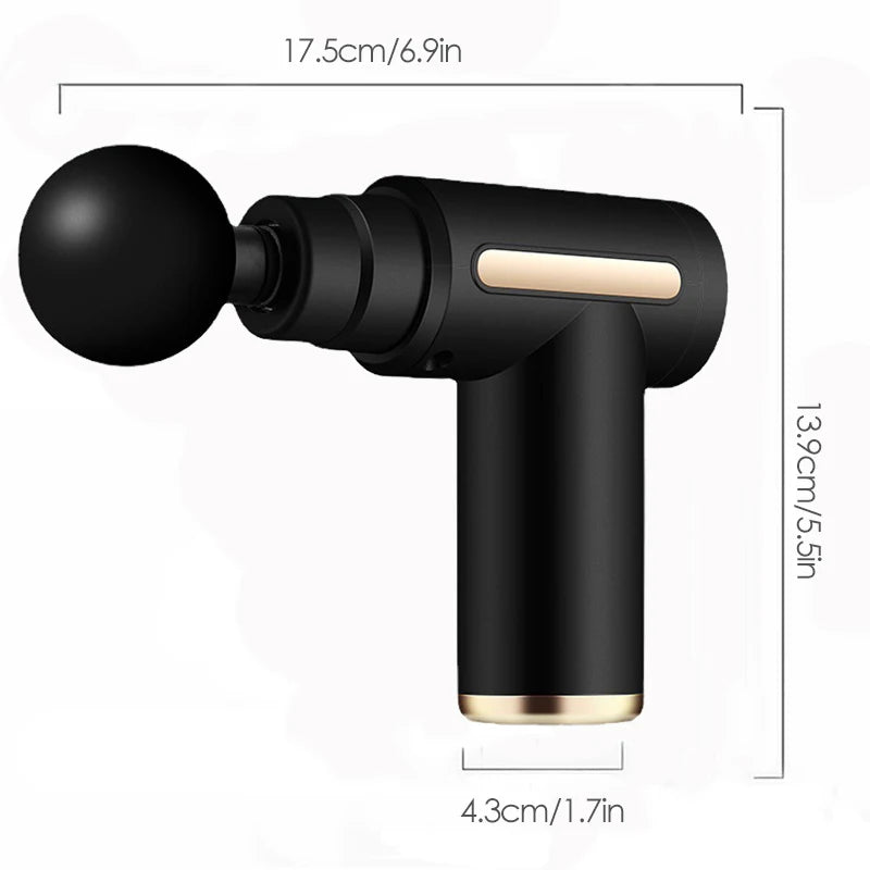 Mini Muscle Massage Gun – Portable Deep Percussion Body Massager for Back & Neck