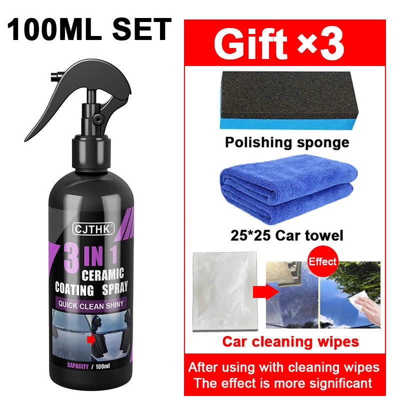 Car Ceramic Nano Coating – Hydrophobic Crystal Paint Protection & Polish Agent