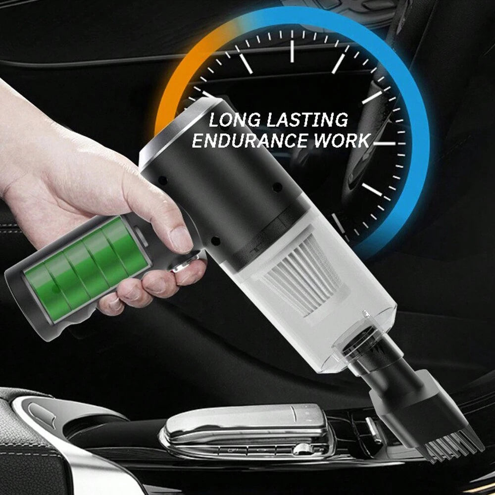 3-in-1 Portable Vacuum Cleaner – USB Rechargeable, Car & Home