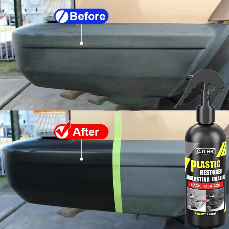 Car Plastic Restorer – Back to Black Gloss Coating & Leather Renovator Polish