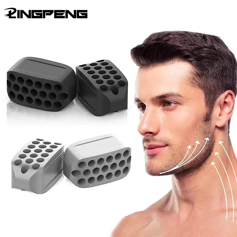 Silicone Jaw Exerciser – Facial Toner & Jawline Fitness Ball for Neck Toning