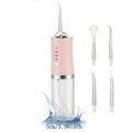 Portable Electric Water Flosser – 4 Jets, 3 Modes, Rechargeable Dental Irrigator