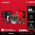 YEVOLT YVGLL4XS16 16 Lines 4-Plane Green Laser Level Tools 4D with 3Ah/5.2Ah Power Self-Leveling Machine Horizontal & Vertical