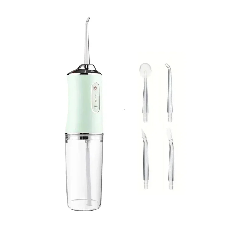 Portable Electric Water Flosser – 4 Jets, 3 Modes, Rechargeable Dental Irrigator