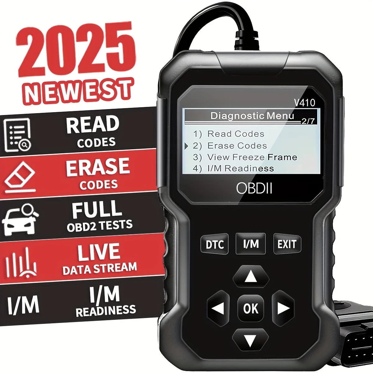 OBD2 Car Diagnostic Scanner – Engine Fault Code Reader