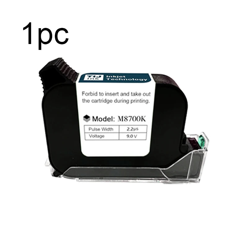 Phezer A Level Ink 1/3/5pcs Handheld Online Inkjet Printer Cartridge Quick Dry Black B Level 12.7mm Original Parts Office