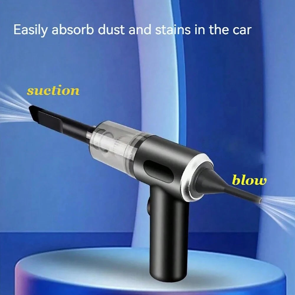 3-in-1 Portable Vacuum Cleaner – USB Rechargeable, Car & Home