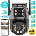 4K 8MP WiFi PTZ Security Camera – Dual Lens AI Auto Tracking Outdoor CCTV