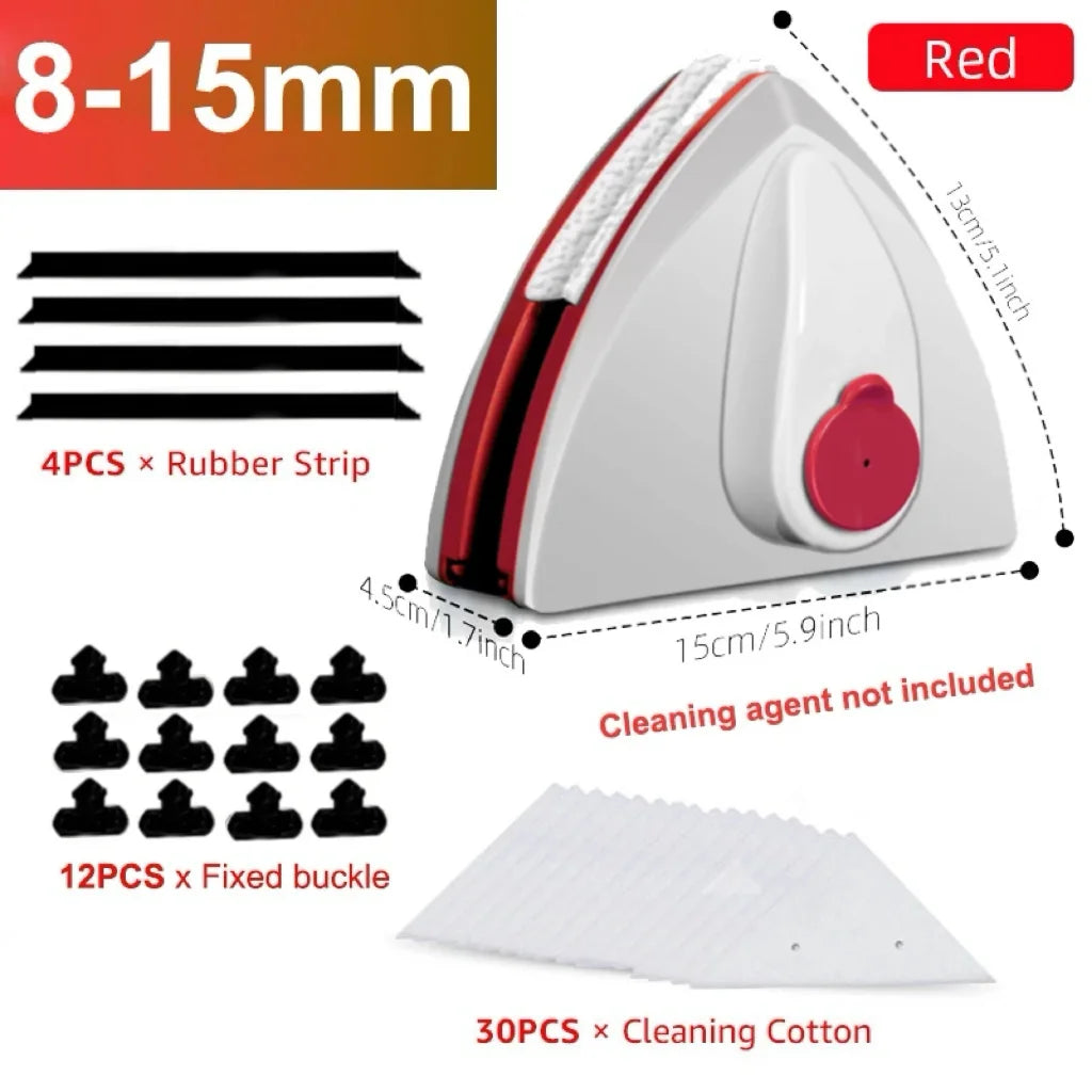 Magnetic Window Cleaner Brush – Double-Side Auto Water Discharge Glass Wiper