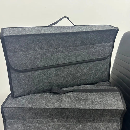 Anti-Slip Car Boot Organizer – Soft Felt Compartment Storage Box for Car Trunk