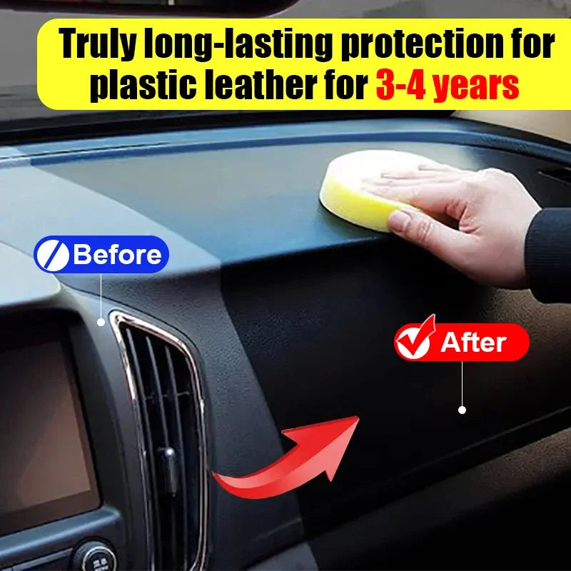Car Plastic Restorer – Back to Black Gloss Coating & Leather Renovator Polish