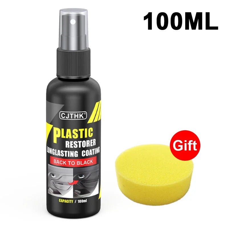 Car Plastic Restorer – Back to Black Gloss Coating & Leather Renovator Polish