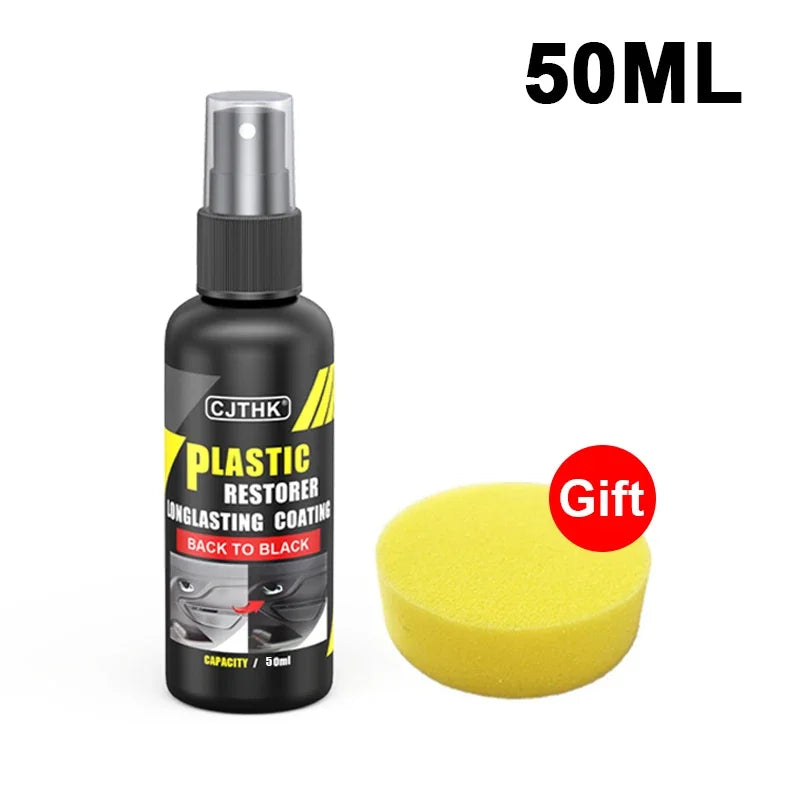Car Plastic Restorer – Back to Black Gloss Coating & Leather Renovator Polish