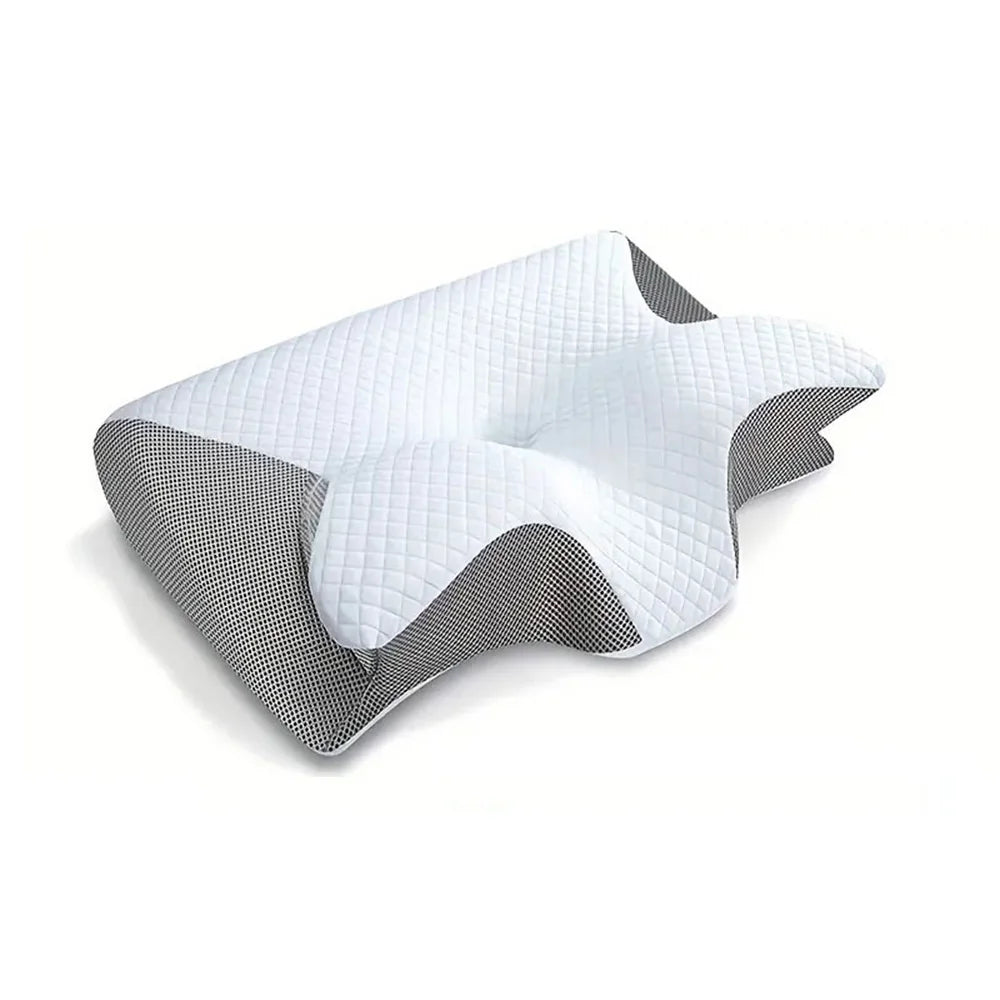 Memory Foam Cervical Pillow – 2-in-1 Ergonomic Contour Orthopedic Neck Support