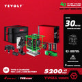 YEVOLT YVGLL4XS16 Series Green Laser Level 4-Plane 16-Line Self-leveling 360 3D Horizontal & Vertical Power Measuring Tools