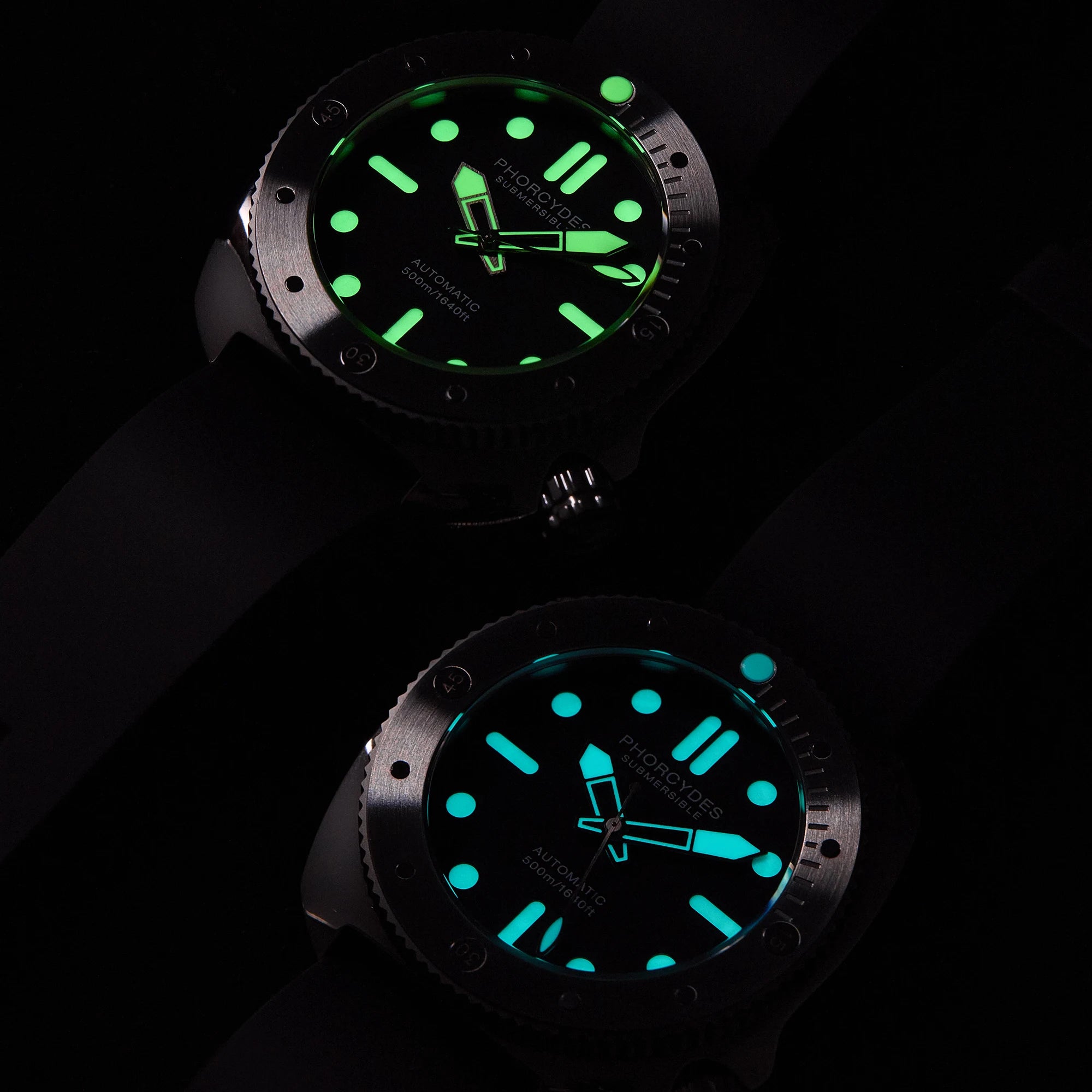 PHORCYDES PH-1 mechanical 500M diver watches NH35A automatic stainless steel case luminous