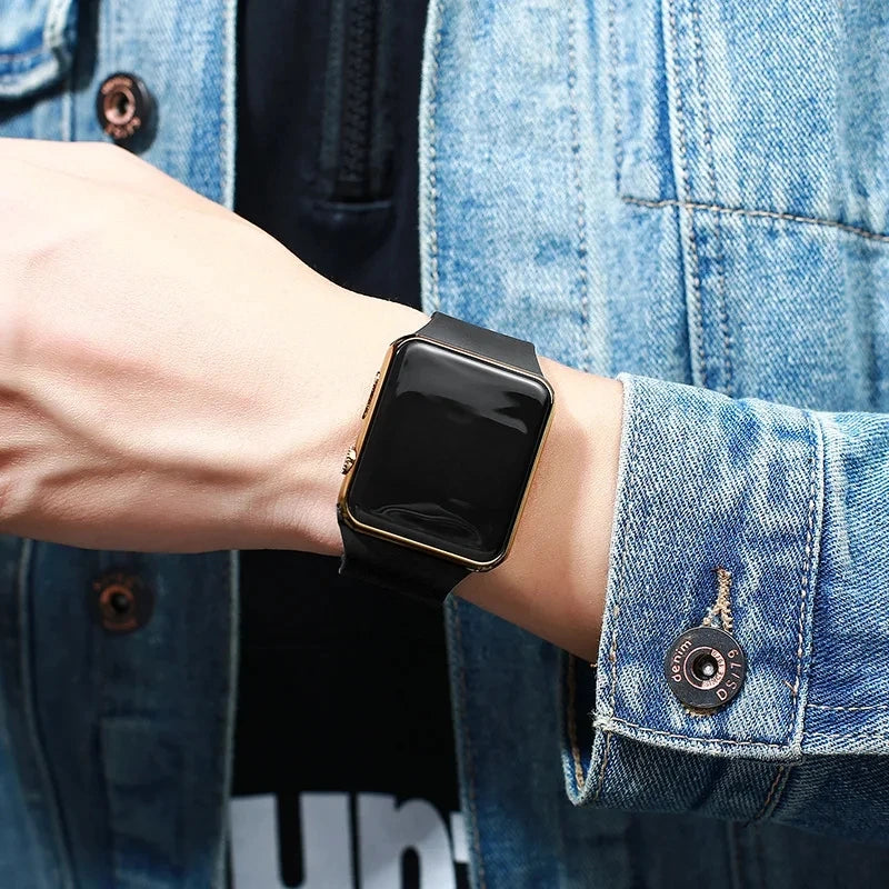 LED Digital Sport Watch for Men & Women | Rubber Strap, Date Display