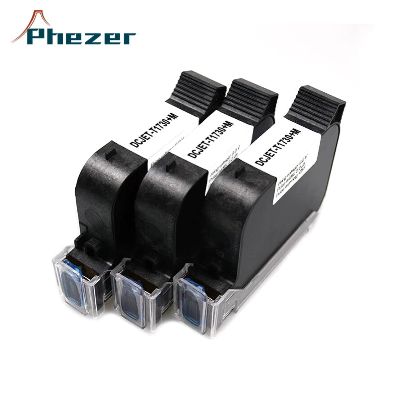 Phezer A Level Ink 1/3/5pcs Handheld Online Inkjet Printer Cartridge Quick Dry Black B Level 12.7mm Original Parts Office