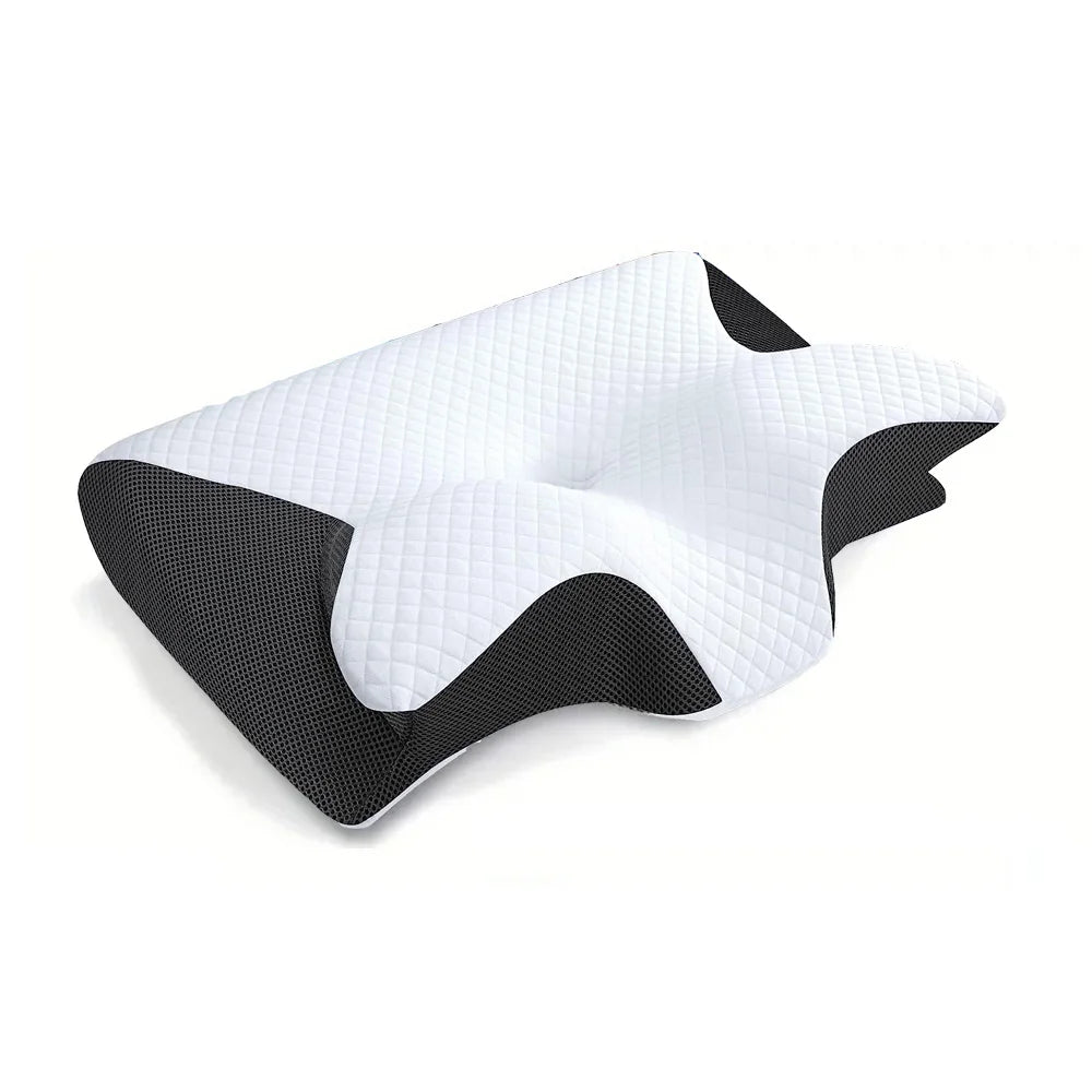 Memory Foam Cervical Pillow – 2-in-1 Ergonomic Contour Orthopedic Neck Support
