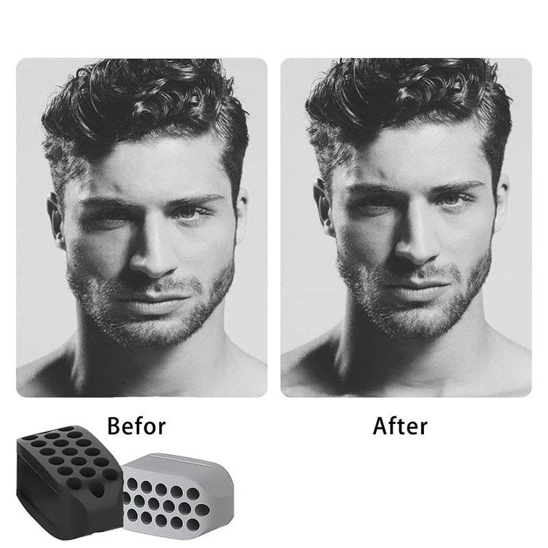 Silicone Jaw Exerciser – Facial Toner & Jawline Fitness Ball for Neck Toning