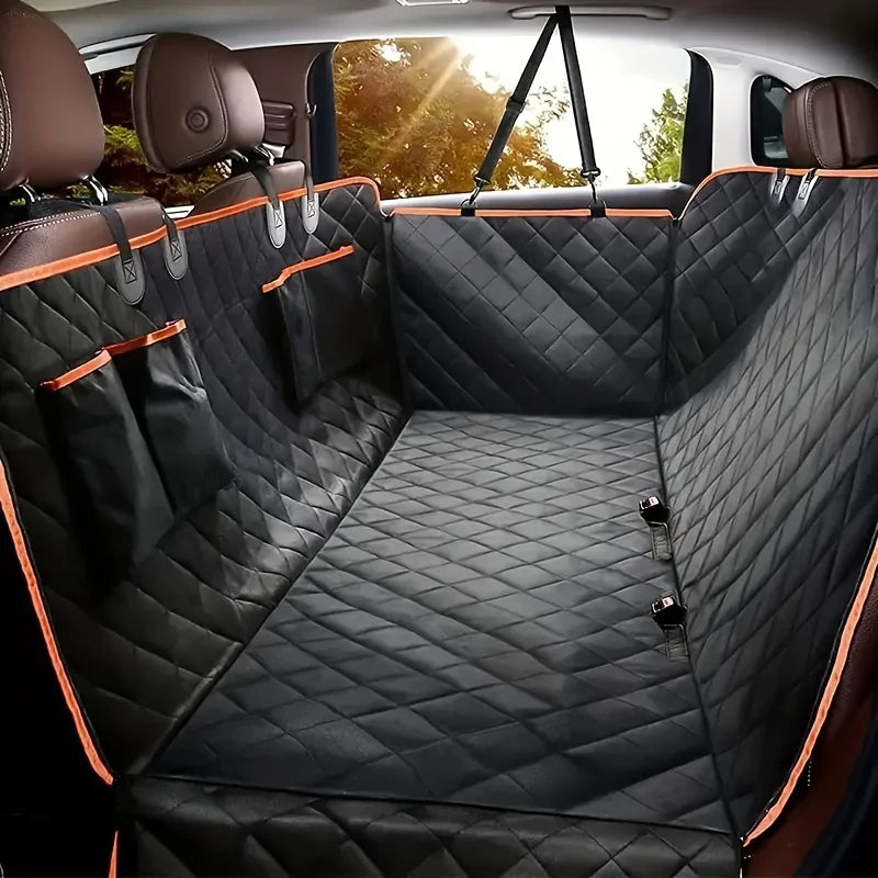 Waterproof Dog Car Seat Cover – Scratch-Resistant Pet Hammock for Back Seat
