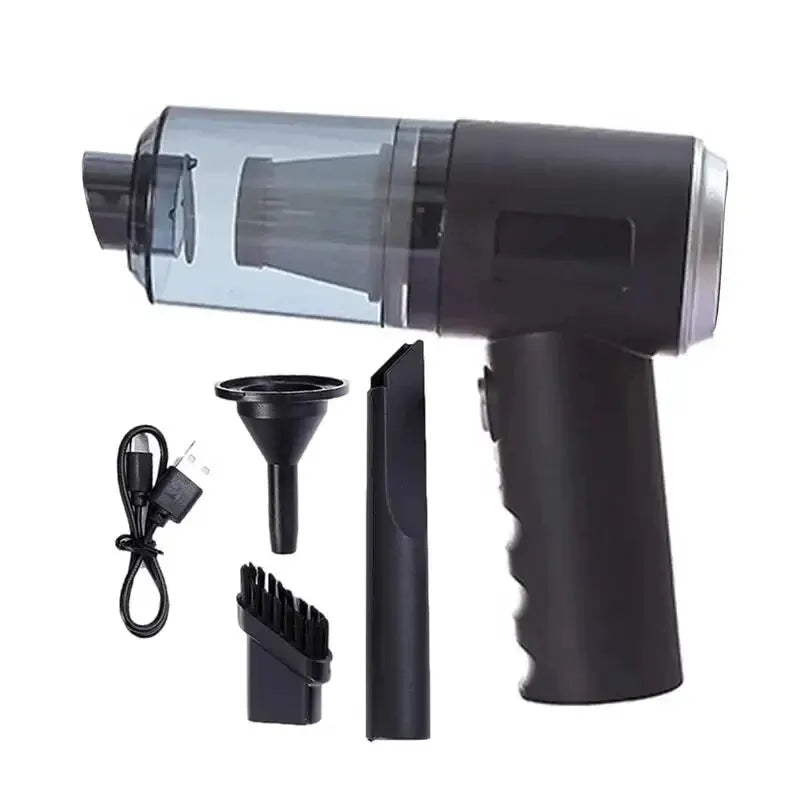 3-in-1 Portable Vacuum Cleaner – USB Rechargeable, Car & Home