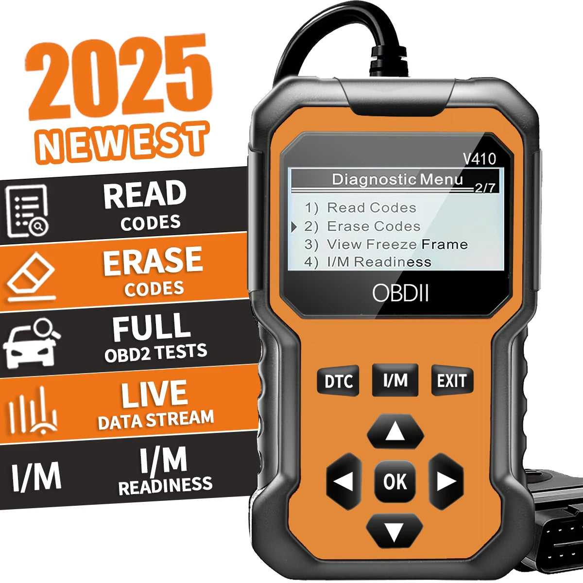 OBD2 Car Diagnostic Scanner – Engine Fault Code Reader