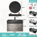 Modern Bathroom Cabinet Smart Mirror Cabinet Rock Integrated Washbasin Bathroom Vanity Cabinets with Sink Bathroom Furniture