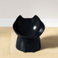 WhiskerWare Elevated Cat Bowl – Anti-Tip Raised Pet Feeding Dish with Tilted Edge
